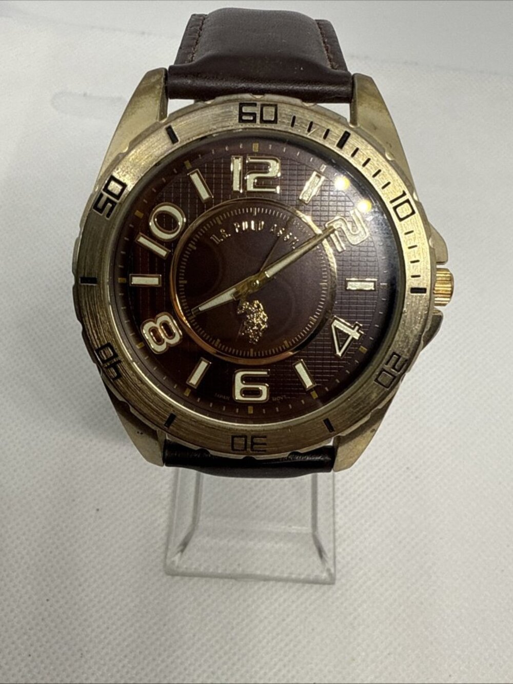 US Polo Assn Quartz Watch Men Easy Read Japan Movt Analog New Battery